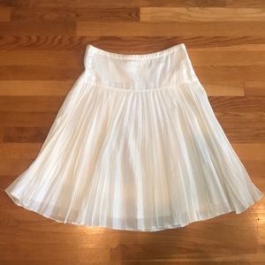 J. Crew White A-Line Skirt